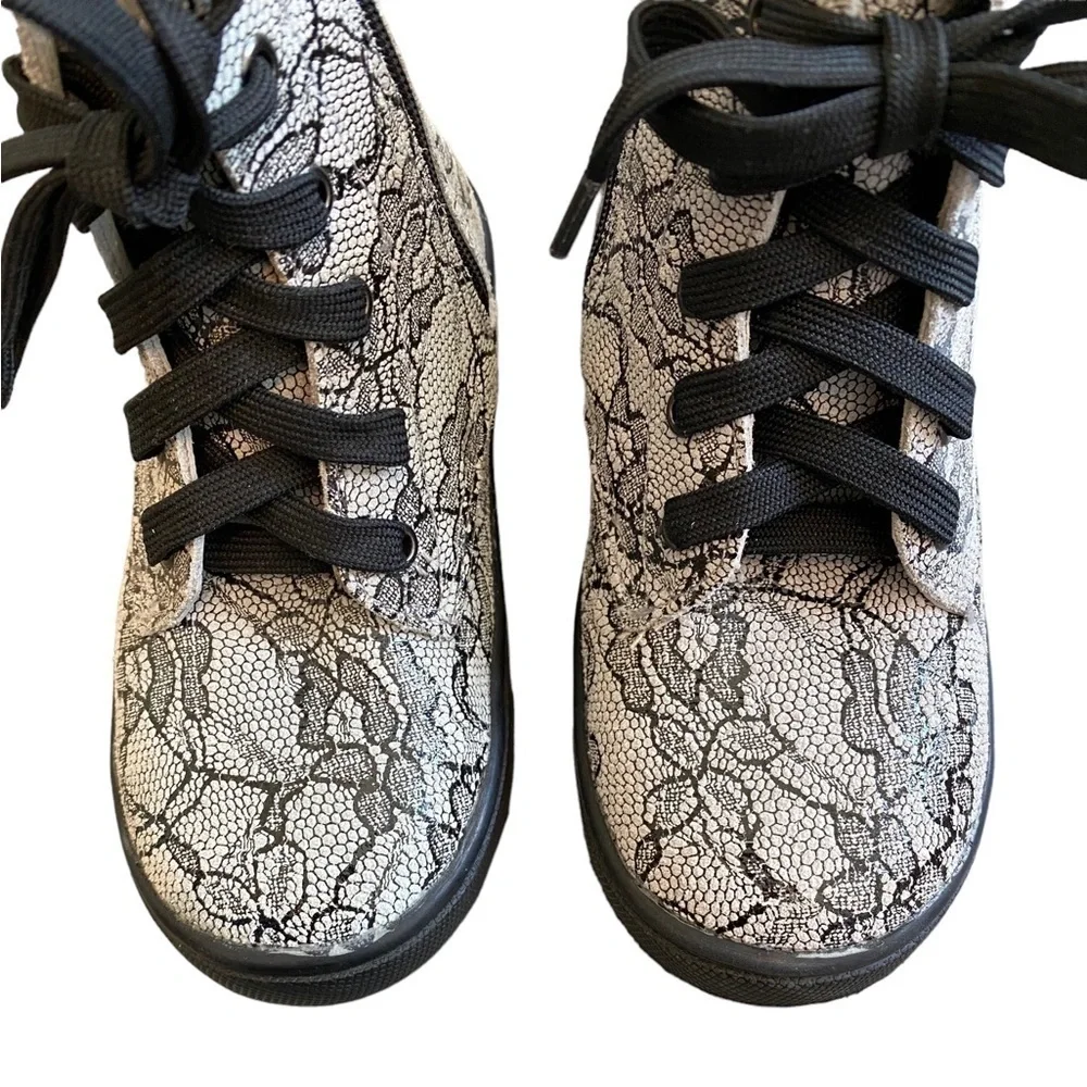 Old Soles Swag Style Boot Black Lace NWT